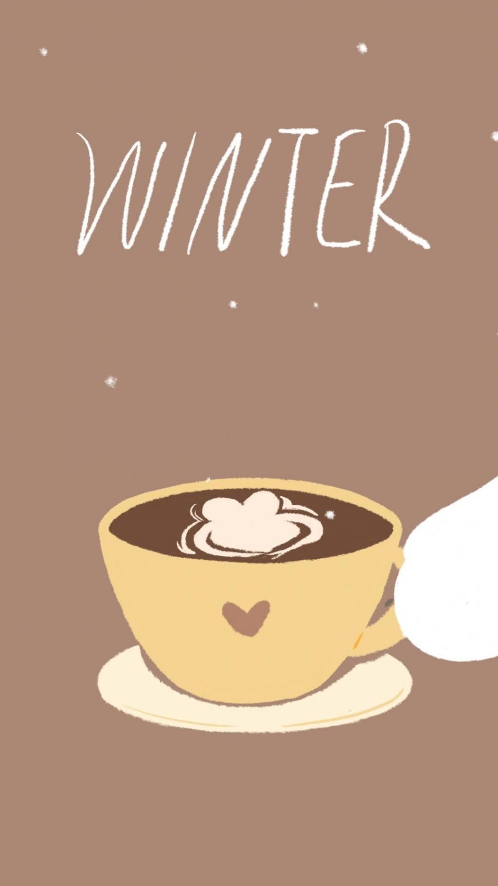 冬天里需要一杯暖暖的咖啡相陪朋友圈配图