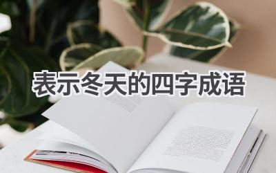 表示冬天的四字成语