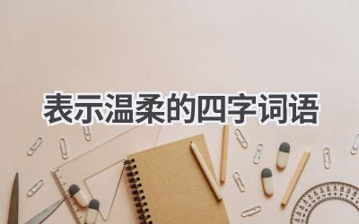 表示温柔的四字词语