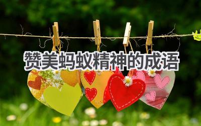 赞美蚂蚁精神的成语