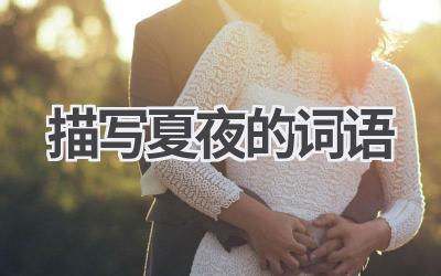 描写夏夜的词语