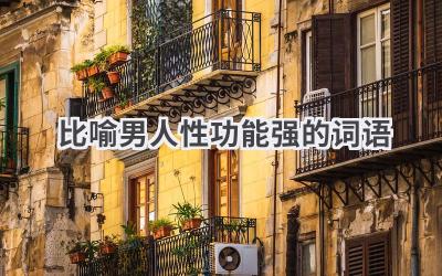 比喻男人性功能强的词语