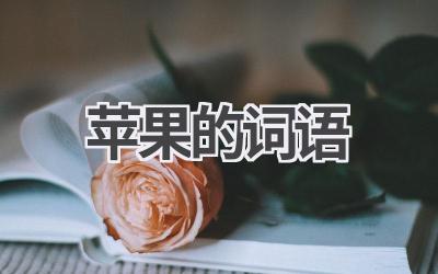 苹果的词语