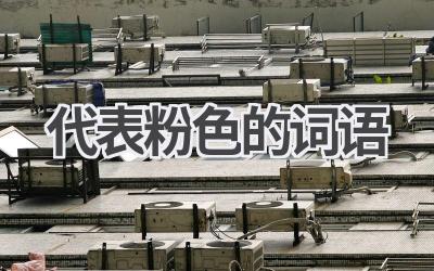 代表粉色的词语