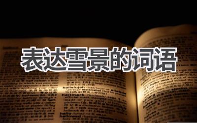 表达雪景的词语