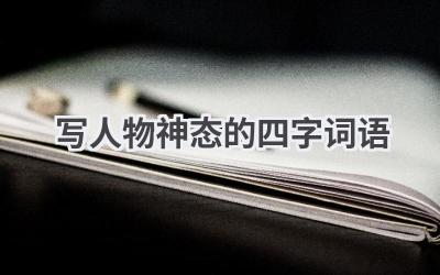 写人物神态的四字词语