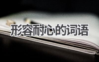 形容耐心的词语